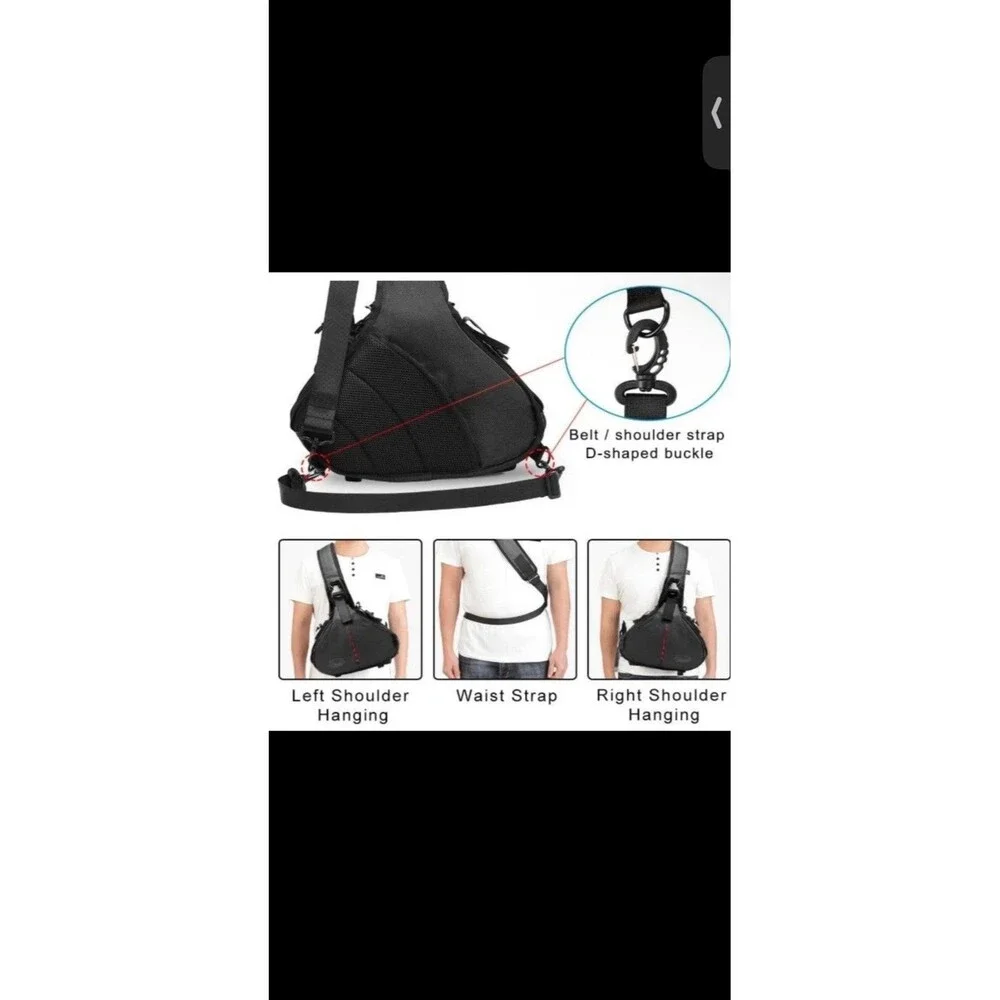 Caden K1 Camera Bag Backpack Sling Carry Bag Case Waterproof DSLR Tripod Nikon